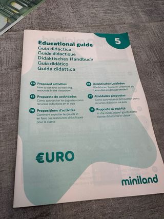 Miniland Monedas y Billetes Euro Educativo