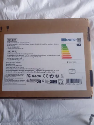 Monitor Portátil Amnite 10.5 Negro