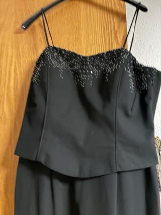 Vestido marrón con lentejuelas