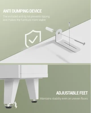 Mueble Bajo Lavabo Blanco y Gris, cajón, armario