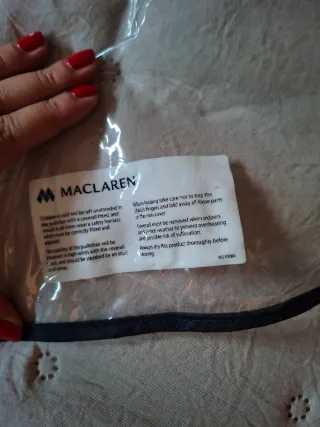 Plástico lluvia Maclaren Silla Paseo