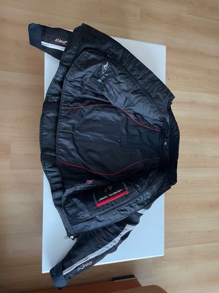 Chaqueta moto A-PRO Negra y Blanca (usada) talla M