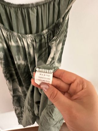 Vestido Boho Tie-Dye Viscosa Made in Italy M