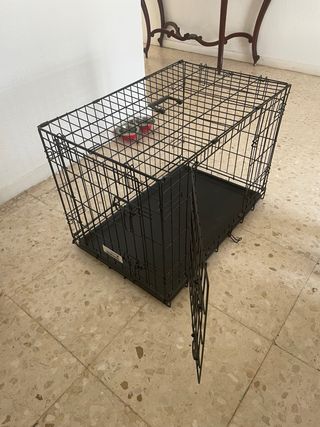 Jaula para cachorro negra