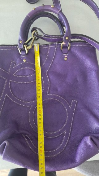 Bolso Purificación García Piel Morado