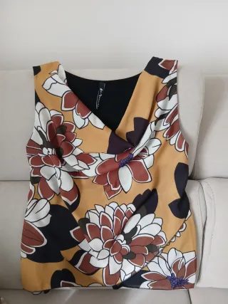 Maglia donna fantasia floreale