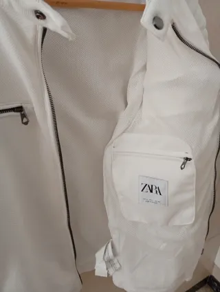Chaqueta Zara Hombre Blanca