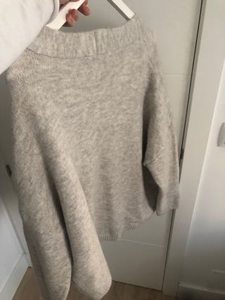 Cardigan Zara Gris Talla Única