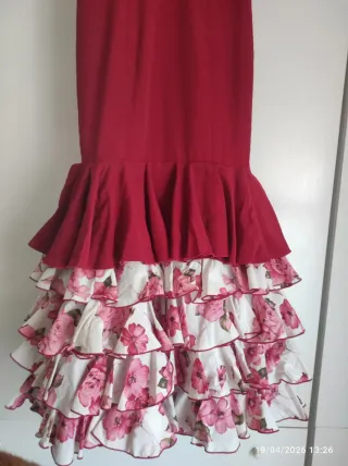 Traje de flamenca rojo