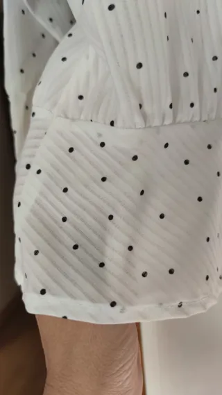 Blusa Vintage Topos Talla M/38