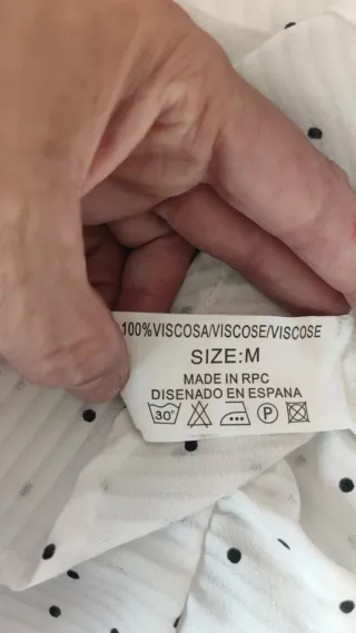 Blusa Vintage Topos Talla M/38