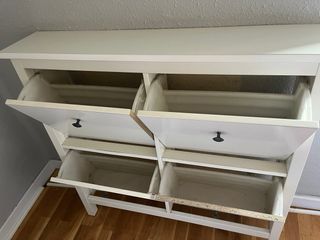 Mueble Zapatero Blanco 4 Compartimentos