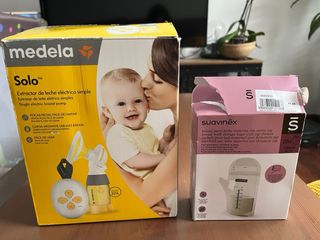 Sacaleches Medela electrico y bolsas de suavinex