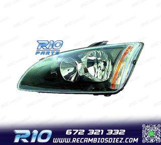 FARO IZQ PARA FORD FOCUS II 04-08 FONDO NEGRO