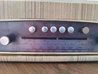 Tocadiscos Vintage Beige y Gris