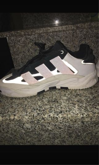 Adidas Niteball Scarpe Uomo Nero Bianco