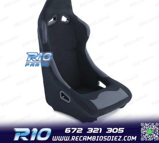 ASIENTO BAQUET UNIVERSAL ALCANTARA NEGRO LOOK POLE POSITION