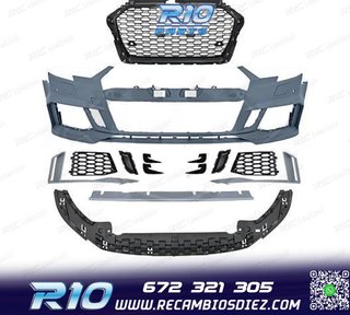 PARAGOLPES DELANTERO AUDI A3 SPORTBACK 16-20 LOOK RS3 PDC