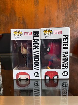 Pack Funko Pop Spiderman y Black Widow