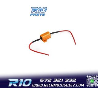 RESISTENCIA PARA MATRÍCULA CANBUS ERROR DE LUZ 10W