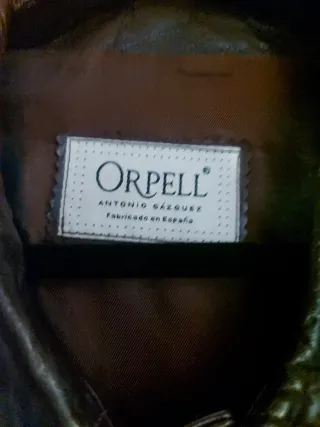 Chaqueta de piel ORPELL hombre marrón
