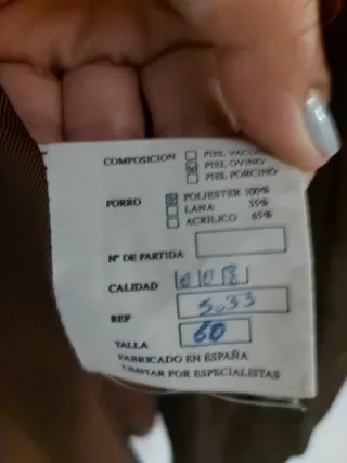 Chaqueta de piel ORPELL hombre marrón