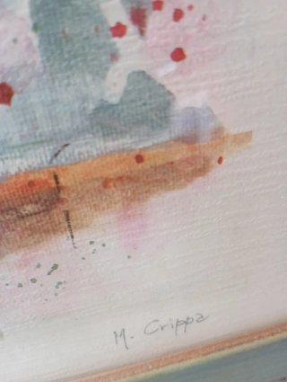 Quadro fiori rossi e verdi