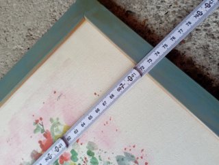 Quadro fiori rossi e verdi