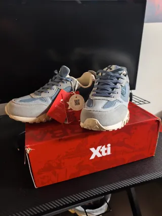 Botines Xti Talla 42 Azul/Gris