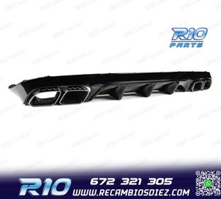 DIFUSOR MERCEDES CLASE E C238 16- AMG NEGRO BRILLO LOOK E63