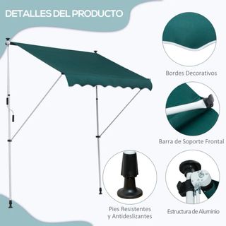Toldo Retráctil Balcón 200x150cm