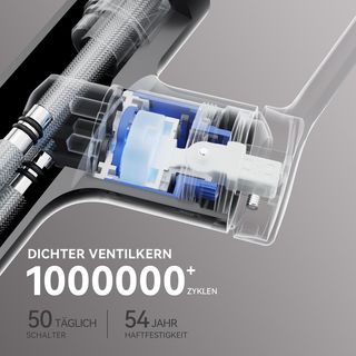 Rubinetto da Cucina Estendibile Nero 360° ad Alta Pressione