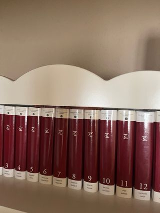 Mueble librería con estanterías