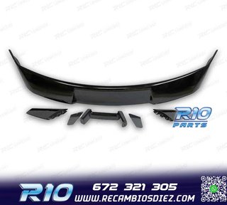 ALERON SPOILER FORD MUSTANG 15-23 LOOK GT500 NEGRO BRILLO
