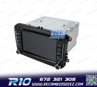 RADIO GPS ANDROID 13 PARA VOLKSWAGEN VW SEAT SKODA TOURAN 7"