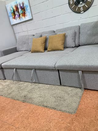 Sofá Cama Chaise Longue con Arcón