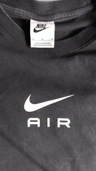 Camiseta Nike Air Negra y Blanca Talla M