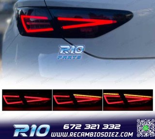 PILOTOS SEAT LEON 3 5F 12-20 DINÁMICO LED NEGRO OEM HALOGEN