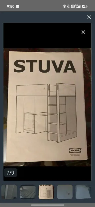 Cama litera con escritorio infantil/juvenil