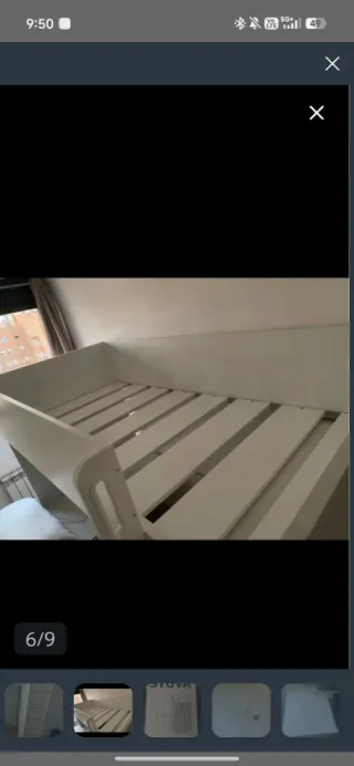 Cama litera con escritorio infantil/juvenil