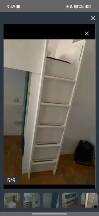Cama litera con escritorio infantil/juvenil