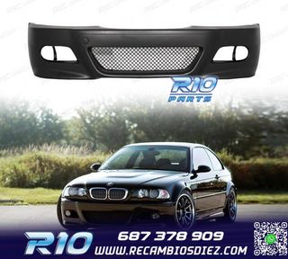 PARAGOLPES DELANTERO BMW E46 99-05 LOOK M3 + NIEBLAS AMARILL