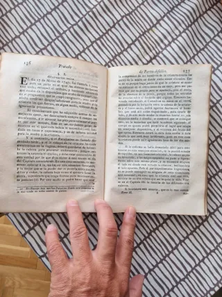 Libro antiguo medicina "TRATADO DE PARTOS" tomo II
