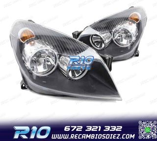 FAROS PARA OPEL ASTRA H FONDO NEGRO 04-11