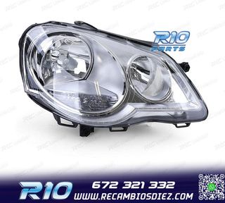 FARO DCH PARA VOLKSWAGEN VW POLO VI 05-09 CROMO