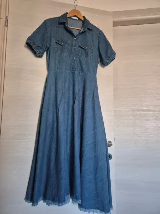Abito in denim lungo taglia 44