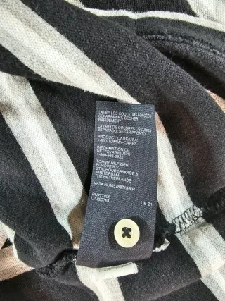 Polo Tommy Hilfiger a righe Blu/Grigio M