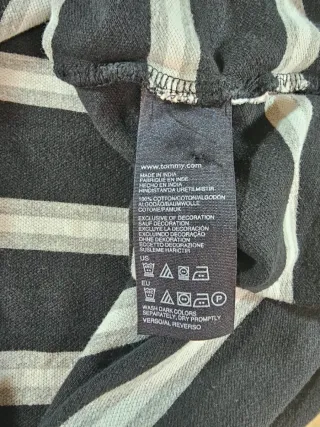 Polo Tommy Hilfiger a righe Blu/Grigio M