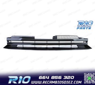 PARRILLA VOLKSWAGEN VW GOLF 6 08-12 NEGRO BRILLO SIN LOGO