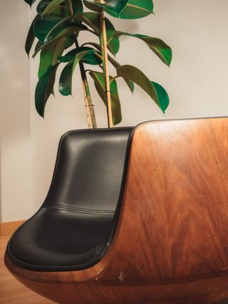 Sillón Club Giratorio Kare Design Nogal